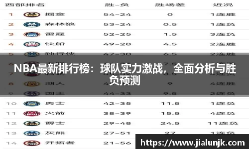 NBA最新排行榜：球队实力激战，全面分析与胜负预测